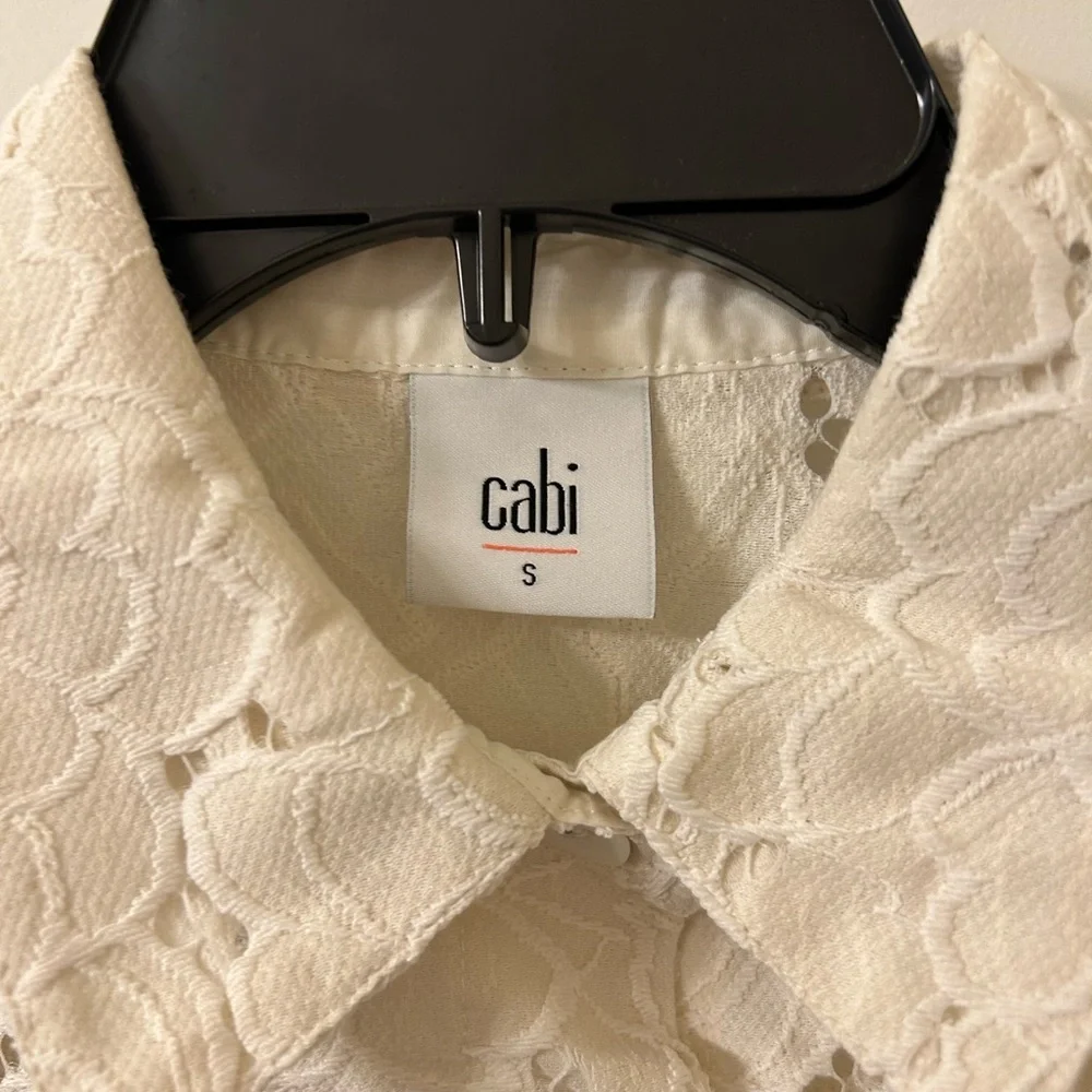 CAbi Cream Eyelet Portrait Jacket - Picture 3 of 6